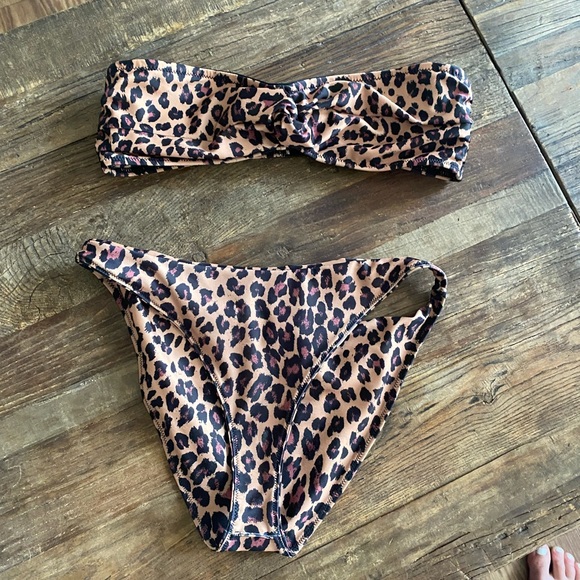Jonathan Simkhai Leopard Print Bikini - Picture 1 of 7